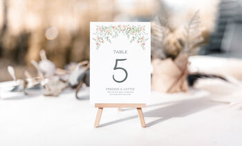 Wedding Table Numbers Whimsical, 6 of 7