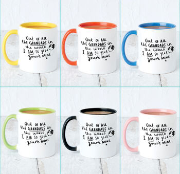 'Grandad I Am So Glad You're Mine' Mug, 7 of 9