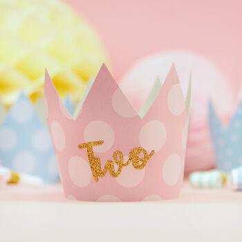 Any Age Or Name Party Crown By Postbox Party | notonthehighstreet.com