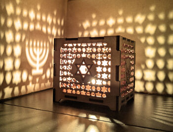 Hanukkah Chanukah Lantern With Gift, 6 of 10