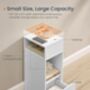 Slim Bedside Table Storage Drawer Shelf, thumbnail 5 of 7