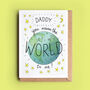 Dad, Daddy Or Grandad World Card, thumbnail 3 of 4