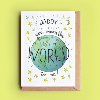 Dad, Daddy Or Grandad World Card, 3 of 4