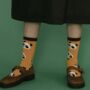 Mustard Panda Socks For Women, thumbnail 1 of 4