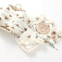 Little Teddy Bear Organic Cotton Muslin Tassel Baby Blanket, thumbnail 3 of 3