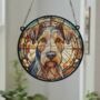 Airedale Terrier Stained Glass Effect Suncatcher, thumbnail 4 of 6