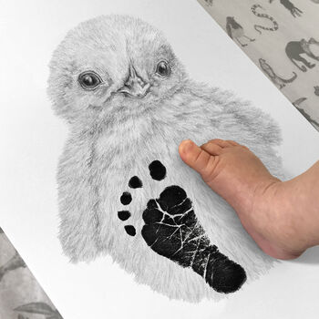 Personalised Baby Chick Footprint Kit, 2 of 4