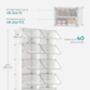 Ten Slot Interlocking Shoe Rack Storage Cabinet, thumbnail 2 of 9