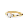 18ct Yellow Gold And 0.4ct Emerald Cut Diamond Ring, thumbnail 1 of 2