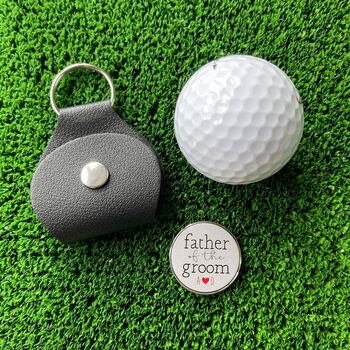 Personalised Father Of The Groom Golf Ball Marker, 3 of 4
