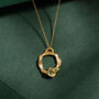 Large Gold Vermeil Plated Birthstone Pendant Necklace, thumbnail 12 of 12
