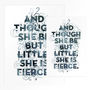'Little But Fierce' Shakespeare Quote Print, thumbnail 6 of 6