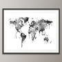 World Map Canvas Art Print, thumbnail 2 of 6