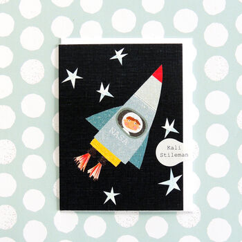 Mini Spaceman Greetings Card, 3 of 4