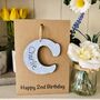 Personalised 2nd Birthday Letter Wooden Keepsake Card, thumbnail 6 of 11