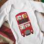 Personalised London Bus Baby Grow, thumbnail 1 of 5