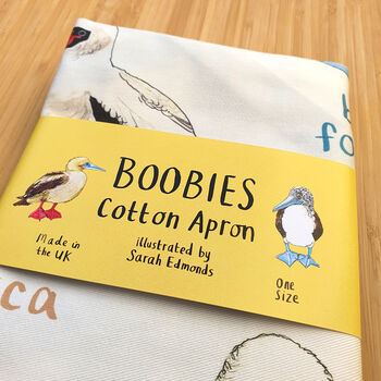 Boobies Cotton Apron, 2 of 3