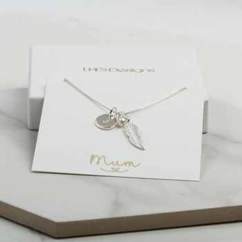 Personalised Feather Pendant Necklace Gift For Her, 4 of 8