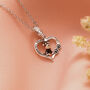 Schnauzer Sterling Silver Heart Necklace Personalised Gift, thumbnail 1 of 7