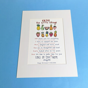 Personalised ‘The Little Things' Story Print, 9 of 9