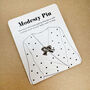 Modesty Bow Pin, Bow Shaped Modesty Pin, Bow Little Brooch, thumbnail 5 of 6