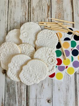 Halloween Paint Your Own Day Of The Dead Biscuits For Gifts Or A Halloween Party, 3 of 8