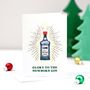 'Glory To The Newborn Gin' Christmas Card, thumbnail 1 of 3