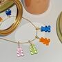 Transparent Gummy Bear Pendant Necklace, thumbnail 2 of 11