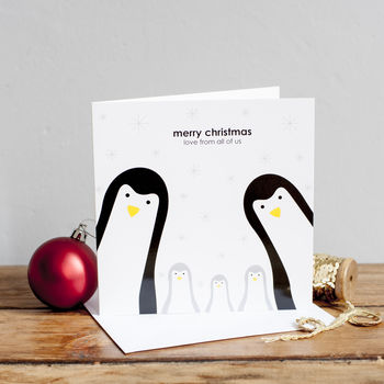 Build Your Own Penguin Family Christmas Card, 4 of 4