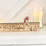 Personalised Wooden Christmas Tree Advent Slider Keepsake, thumbnail 4 of 6