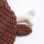 Reindeer Hat Crochet Kit For Babies And Children, thumbnail 6 of 10