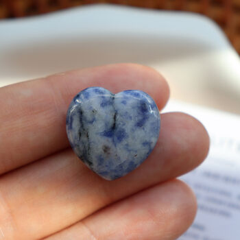 Sodalite Polished Heart For Calm And Clarity, 3 of 6