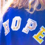 Personalised Children's Sequin Applique College Jacket, thumbnail 2 of 5