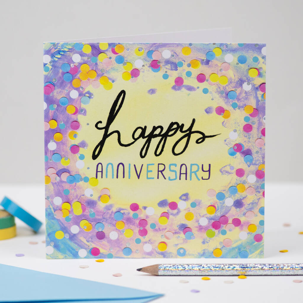 'Happy Anniversary' Greeting Card, 1 of 2