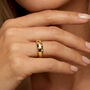 Moissanite Gold Or Silver Dome Star Ring, thumbnail 1 of 6