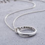 Personalised Secret Script Ring Necklace, thumbnail 6 of 12