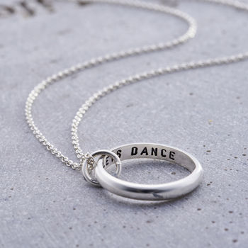 Personalised Secret Script Ring Necklace, 6 of 12