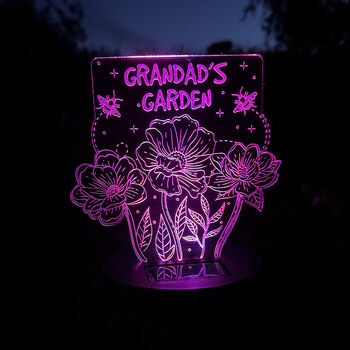 Flowers And Bees Colour Changing Solar Garden Light, 6 of 7