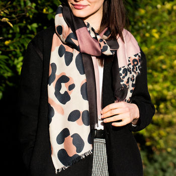 Personalised Leopard Patchwork Scarf, 2 of 8