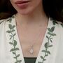 Oak Leaf Charm Necklace, Sterling Silver, thumbnail 3 of 9