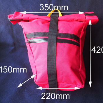 Recycled, Repurposed Royal Mail Bicycle Pannier Bags, 9 of 9