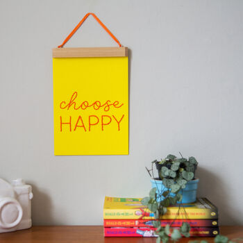 Choose Happy Banner Embroidery Kit, 4 of 4