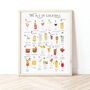 The A To Z Of Cocktails Print, thumbnail 1 of 6