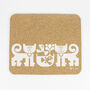 Hornsea Cork Mats | Happy Cat, thumbnail 4 of 7