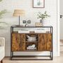 Sideboard Cabinet With Glass And Open Compartments, thumbnail 1 of 7