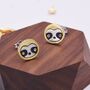 Sterling Silver Sloth Stud Earrings, thumbnail 2 of 12