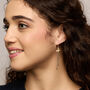 Floral Mixed Metal Drop Earrings, thumbnail 2 of 4