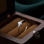 White Opal And Cz Oval Ring In Sterling Silver, thumbnail 7 of 12