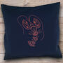 Lobster Cushion Beginners Embroidery Kit, thumbnail 1 of 4