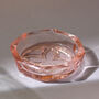 Vintage Glass Trinket Bowl / Dish Light Pink, thumbnail 1 of 2
